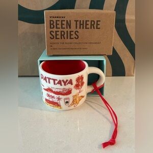 NWT Starbucks Pattaya Thailand Been There Series You Are Here Ornament Mug. 2 Oz